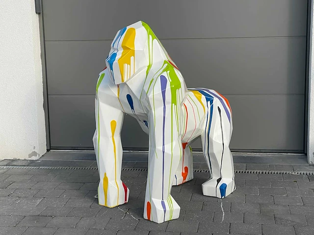 Gorille origami h130cm white trash - afbeelding 2 van  2