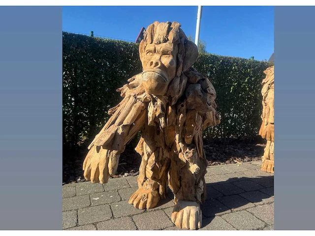 Gorille teak h90cm - afbeelding 1 van  1