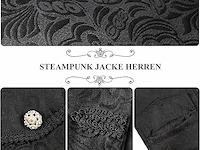 Gothic tailcoat jas (large) - afbeelding 3 van  3