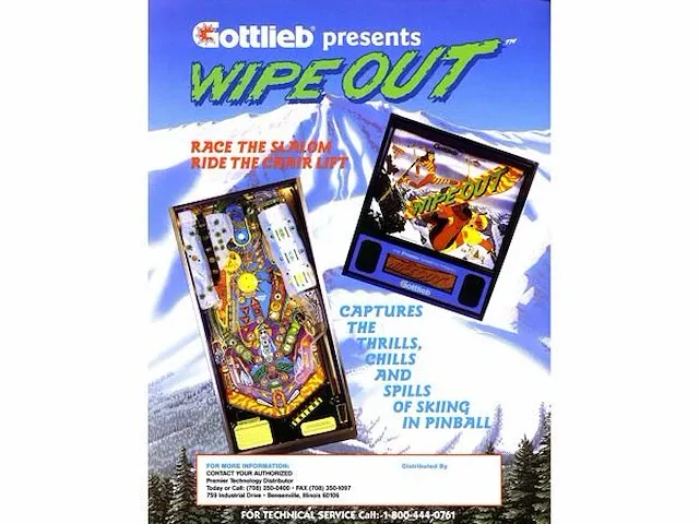 Gottlieb wipe out flipperkast - afbeelding 3 van  11