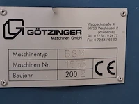 Götzinger bsm beslag-inkroosmachine - afbeelding 3 van  9