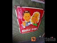 Gouden bal emaille plaquette - afbeelding 1 van  1