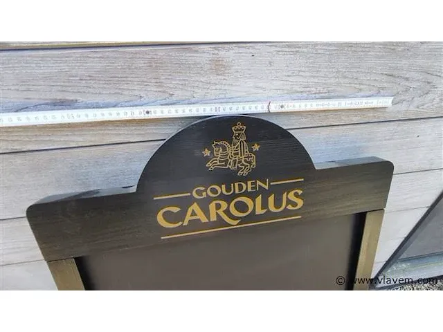 Gouden carolus origineel krijtbord - afbeelding 6 van  6
