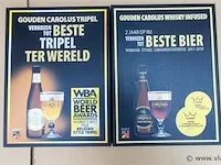Gouden carolus origineel reclame panelen 2 stuks