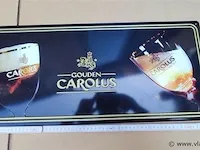 Gouden carolus origineel reclamebord metaal - afbeelding 1 van  5