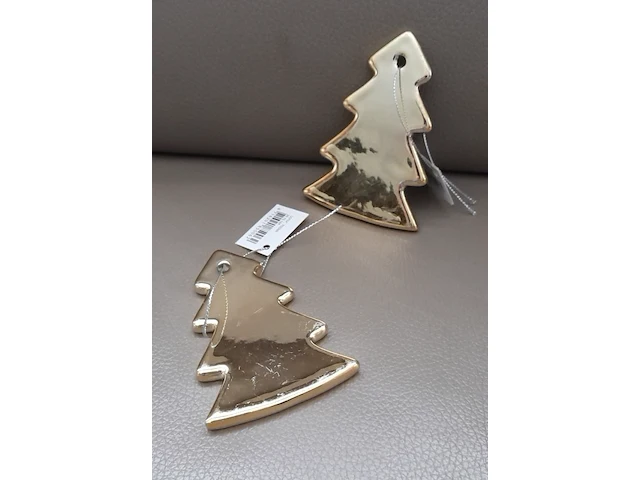 Gouden kerstboom versiering - afbeelding 1 van  3