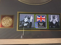 Gouden plaat david bowie xl kader ( 730mm - 540mm ) - afbeelding 4 van  4