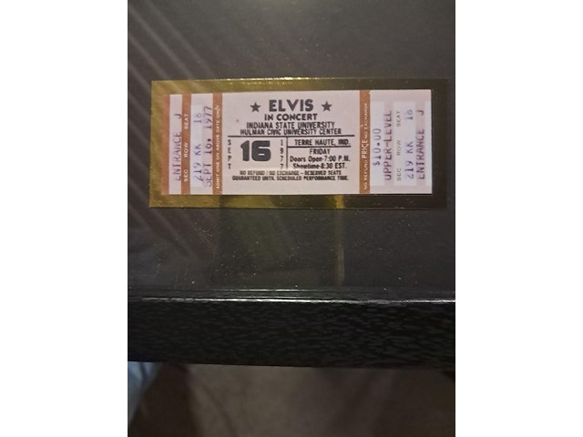 Gouden plaat elvis presley xl kader ( 730mm - 540mm ) - afbeelding 3 van  5