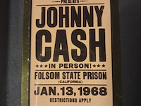 Gouden plaat johnny cash xl kader ( 730mm - 541mm ) - afbeelding 2 van  5