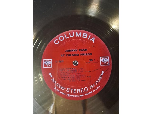 Gouden plaat johnny cash xl kader ( 730mm - 541mm ) - afbeelding 4 van  5