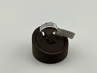 Gouden ring, kt: 18, maat: 56, voorzien van diamant - afbeelding 1 van  4