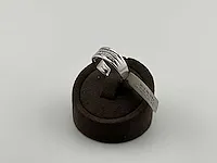 Gouden ring, kt: 18, maat: 56, voorzien van diamant - afbeelding 2 van  4