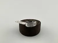 Gouden ring, kt: 18, maat: 56, voorzien van diamant - afbeelding 4 van  4