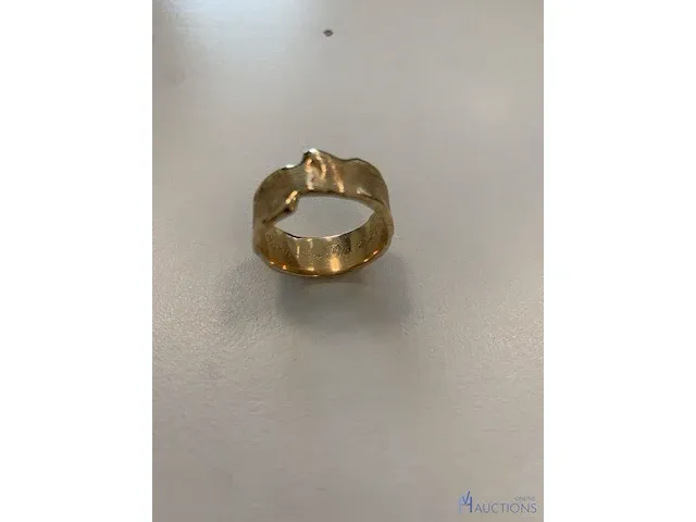 Goudkleurige ring - afbeelding 4 van  6