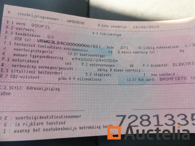 Goupil g3 elektrische straatauto - afbeelding 16 van  16