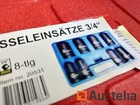 Gp werkstatt doppenset, kracht 3/4″, 8-dlg - afbeelding 4 van  10