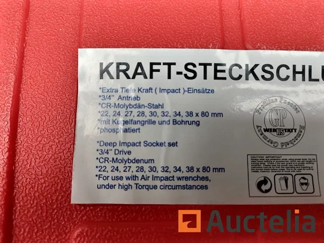 Gp werkstatt doppenset, kracht 3/4″, 8-dlg - afbeelding 6 van  10