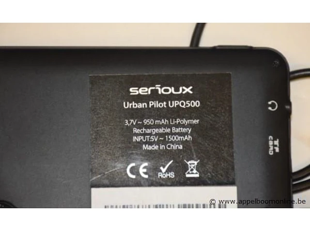 Gps-toestel, serioux urban pilot upq500, met kabel, werking niet gekend - afbeelding 2 van  2