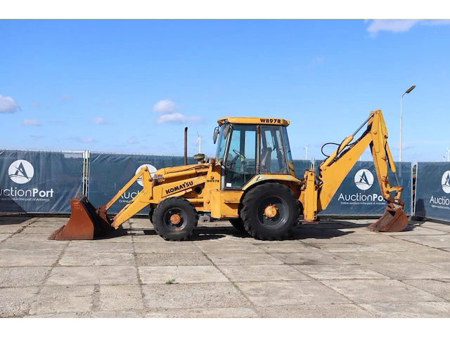 Graaf-laadcombinatie komatsu wb97r diesel 74kw 1995 - afbeelding 1 van  1