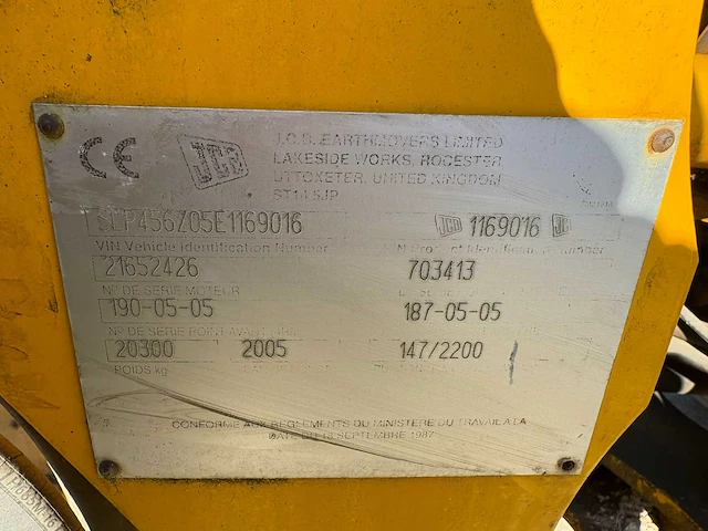 Graaflaadmachine jcb, 2005 - afbeelding 4 van  6