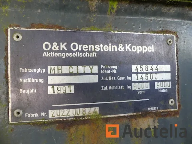 Graafmachine op wielen o&k-orenstein & koppel mh city - afbeelding 21 van  26
