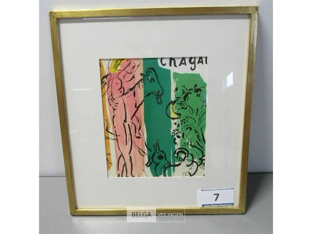 Grafiek marc chagall 1971 ± 38x35 - afbeelding 1 van  5