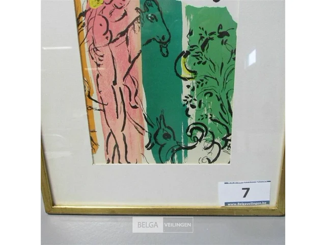 Grafiek marc chagall 1971 ± 38x35 - afbeelding 3 van  5