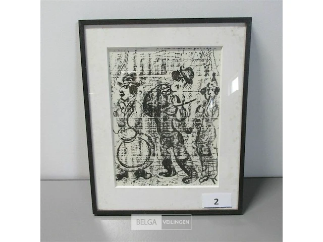 Grafiek marc chagall ± 46x35 - afbeelding 1 van  6