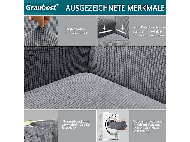 Granbest bankovertrek (4-zits) - afbeelding 3 van  4