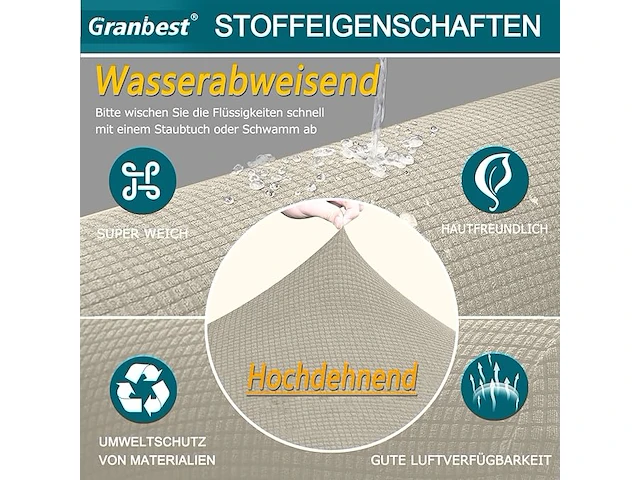 Granbest stretch waterdichte bankhoes - afbeelding 3 van  3