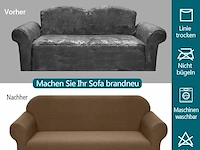 Granbest stretch waterdichte bankovertrek 3 zit - afbeelding 4 van  5