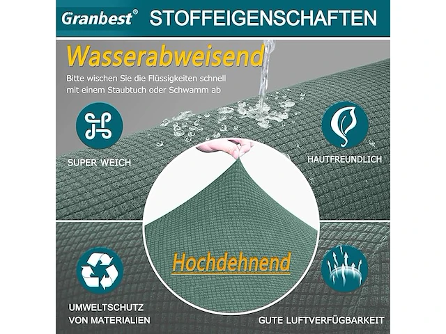 Granbest stretch waterdichte bankovertrek - afbeelding 4 van  4