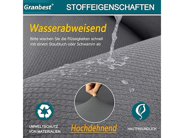 Granbest waterdichte bankovertrek 3 zit - afbeelding 4 van  4