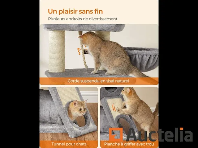 Grand as à chat, tour de jeux taille m, met niche - afbeelding 2 van  8