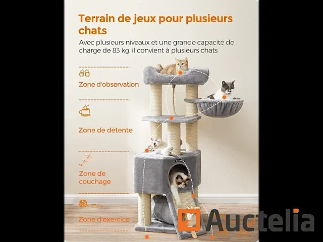 Grand as à chat, tour de jeux taille m, met niche - afbeelding 5 van  8