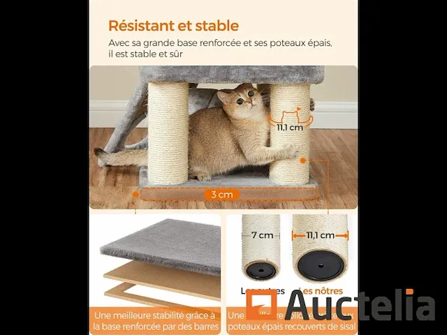 Grand as à chat, tour de jeux taille m, met niche - afbeelding 7 van  8