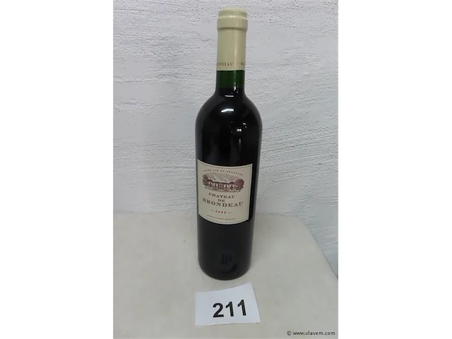 Grand vin de bordeaux 2008 chateau de brondeau - afbeelding 1 van  3