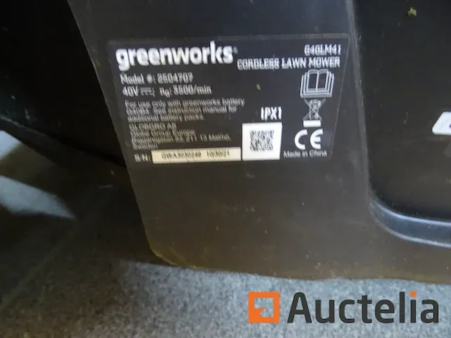 Grasmaaier draadloos op accu greenworks g40lm41 - afbeelding 4 van  10
