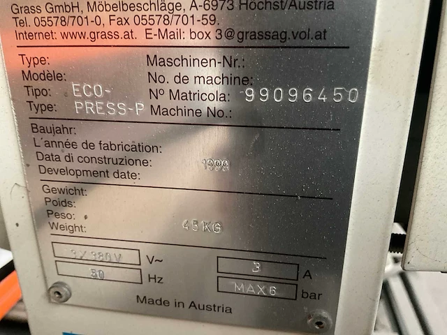 Grass eco-press p beslag boormachine - afbeelding 7 van  7
