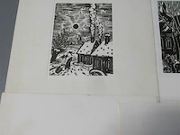 Gravures frans masereel verzameling van 11 werken - afbeelding 3 van  6