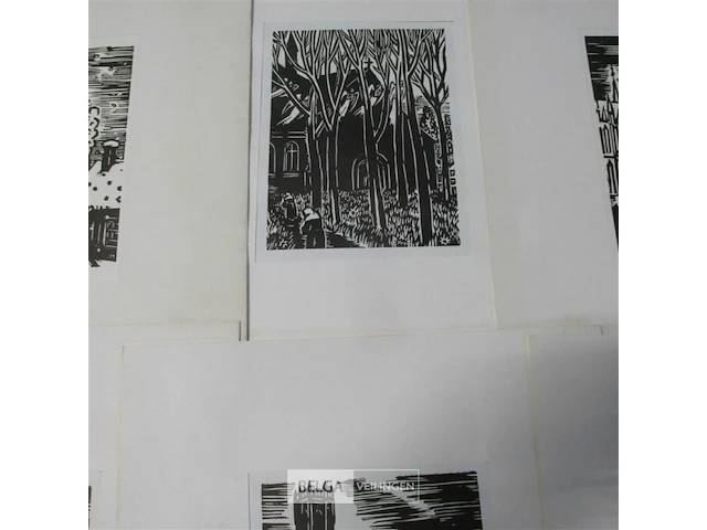 Gravures frans masereel verzameling van 11 werken - afbeelding 4 van  6