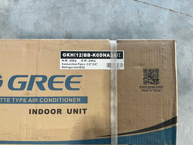 Gree - gkh(12)bb-k6dna3a/i met tc03 paneel 3,5kw - airconditioning binnenunit - afbeelding 3 van  5