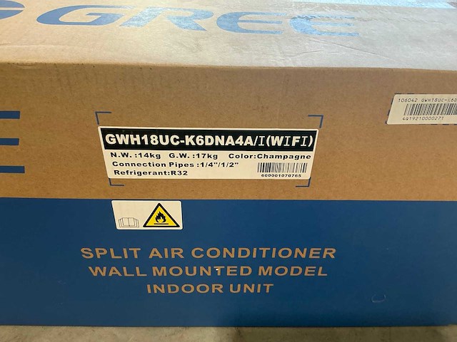 Gree - gwh18uc-k6dna4a/i (wifi) u-crown 5,3kw - airconditioning binnenunit - afbeelding 3 van  3