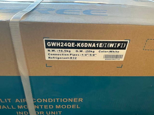 Gree - gwh24qe-k6dna1e/i (wifi) lomo 7kw - airconditioning binnenunit - afbeelding 3 van  3