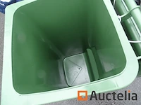 Green vuilnisbakken op 2 wielen bidone quadro, 120 l - afbeelding 5 van  5