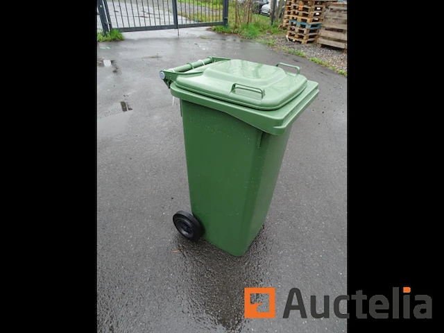 Green vuilnisbakken op 2 wielen bidone quadro, 120 l - afbeelding 3 van  5
