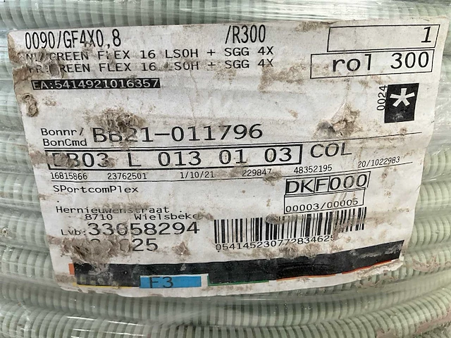 Greenflex sgg 4x0,8 signaalkabel in flexibel - afbeelding 3 van  3