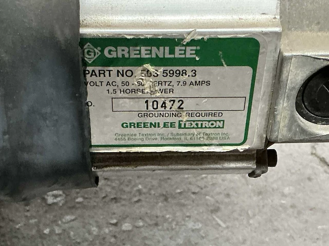 Greenlee - kabel trek machine - afbeelding 4 van  4