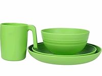 Greentainer onbreekbare plastic serviessets, 24 stuks - afbeelding 2 van  4