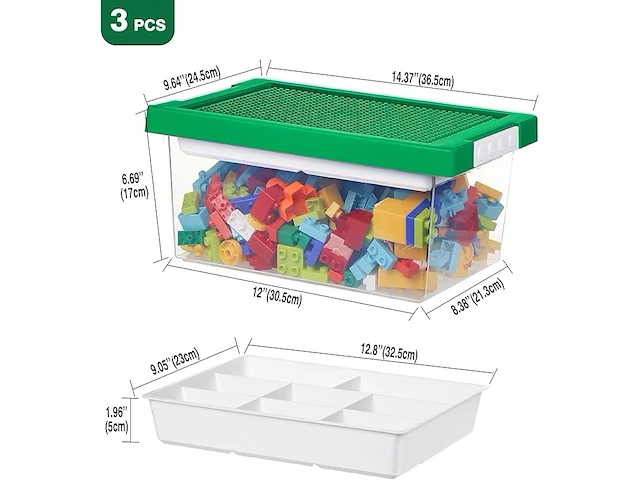 Greentainer organizer bakken (3 stuks) - afbeelding 2 van  3